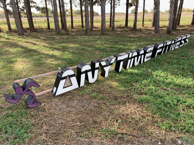 (2) Anytime Fitness outdoor lighted signs